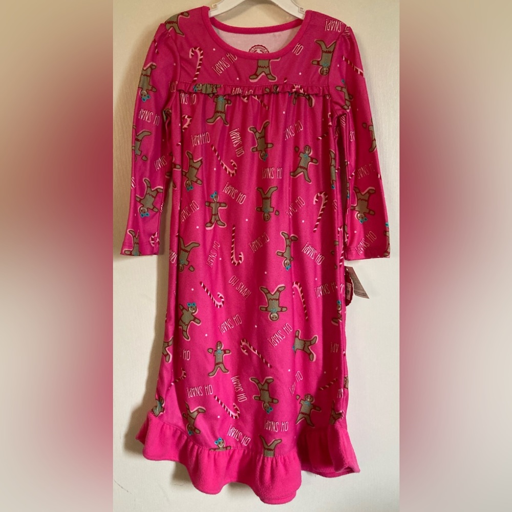 🌞NWT SO Pink and Red Christmas Theme Nightgown C132